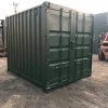 10FT-X-8FT-SHIPPING-CONTAINER-ONE-TRIP-Green Used 10Ft Cut Down Container