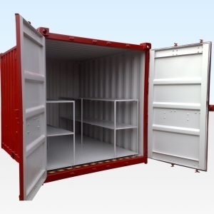 8Ft X 8Ft Flat Floor Bunded Store