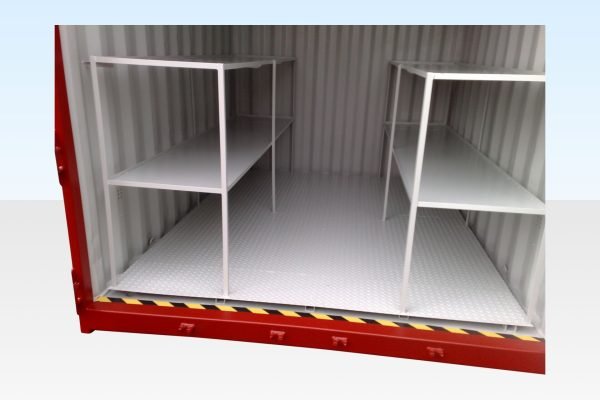 8Ft X 8Ft Flat Floor Bunded Store