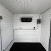 20ft 20’ Slate Gray Shiplap 120V Shipping Container Office Mini Split