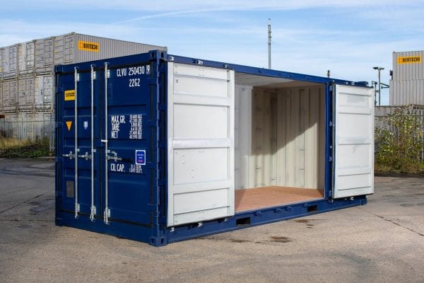 20ft-side-open-std-blue-4 20Ft HI Cube Container(9′ 6″ High) Suitable For IBC Storage