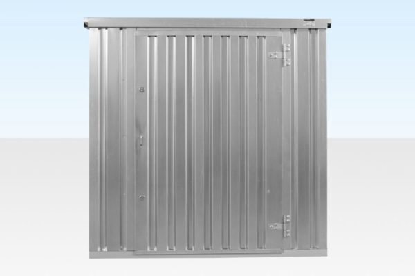 4m x 2.1m Flat Pack Container Store – Galvanised