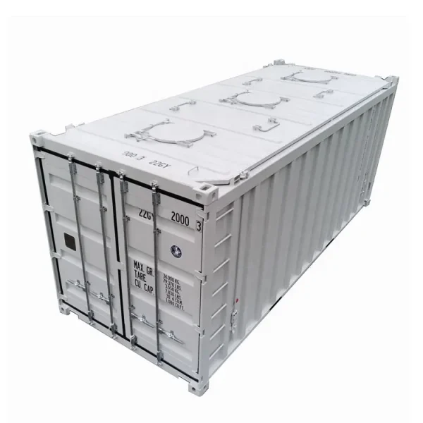 Haf146256f72a4b30ac3f102b0b859005i (1) 20ft Dry Intermediate Bulk Storage Top Loading Shipping Container