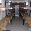 40 ft Container Shop – Climate Controlled Office + Inventory Storage  Racking