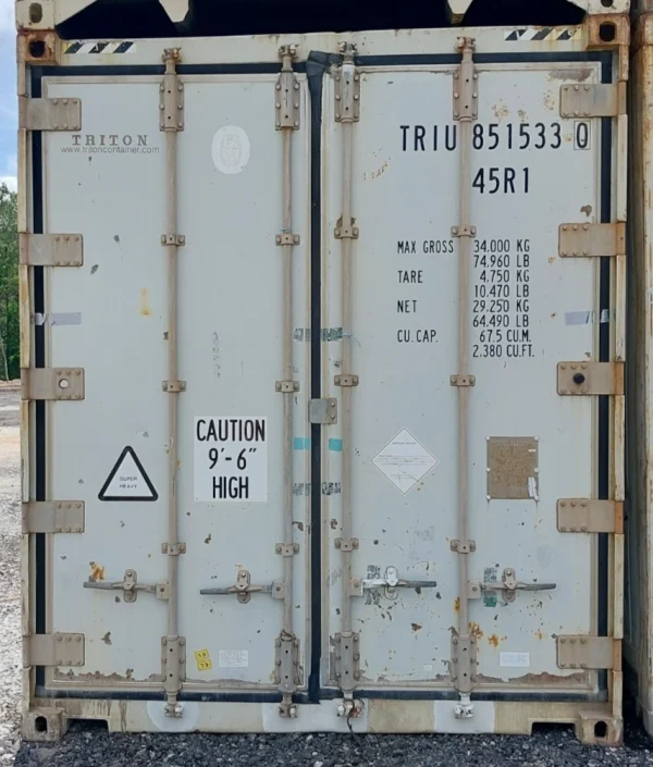 Working 40ft Refrigerated High Cube Reefer Container 2010 Carrier Thinline Used