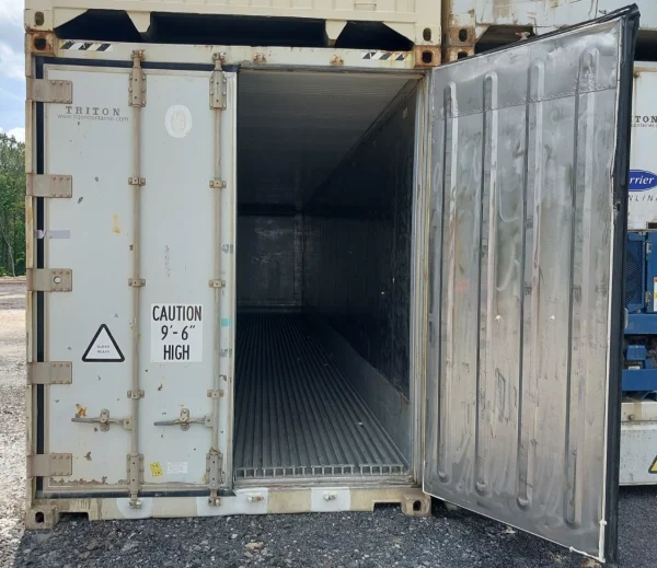 Working 40ft Refrigerated High Cube Reefer Container 2010 Carrier Thinline Used