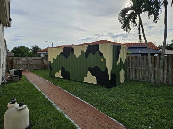 20ft Camouflage Storage Container – Wind & Water Tight – Brand New